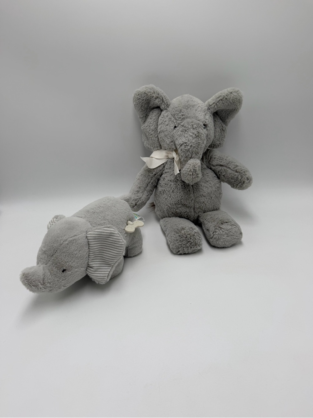 Pottery Barn Kids Elephant Plush & Carter's Musical Gray Elephant
Stuffed Lot 2